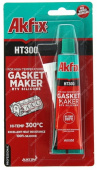 Герметик Akfix HT300 термостойкий, силиконовый, красный 50мл