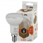 Лампа светодиодная Эра 6Вт R50 E14 теплый свет